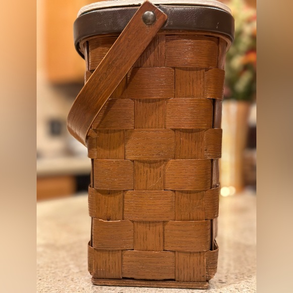 Vintage 1960's 70's Boho Chic Hand Painted & Decorated Lined Basket/Tote. - Picture 9 of 14